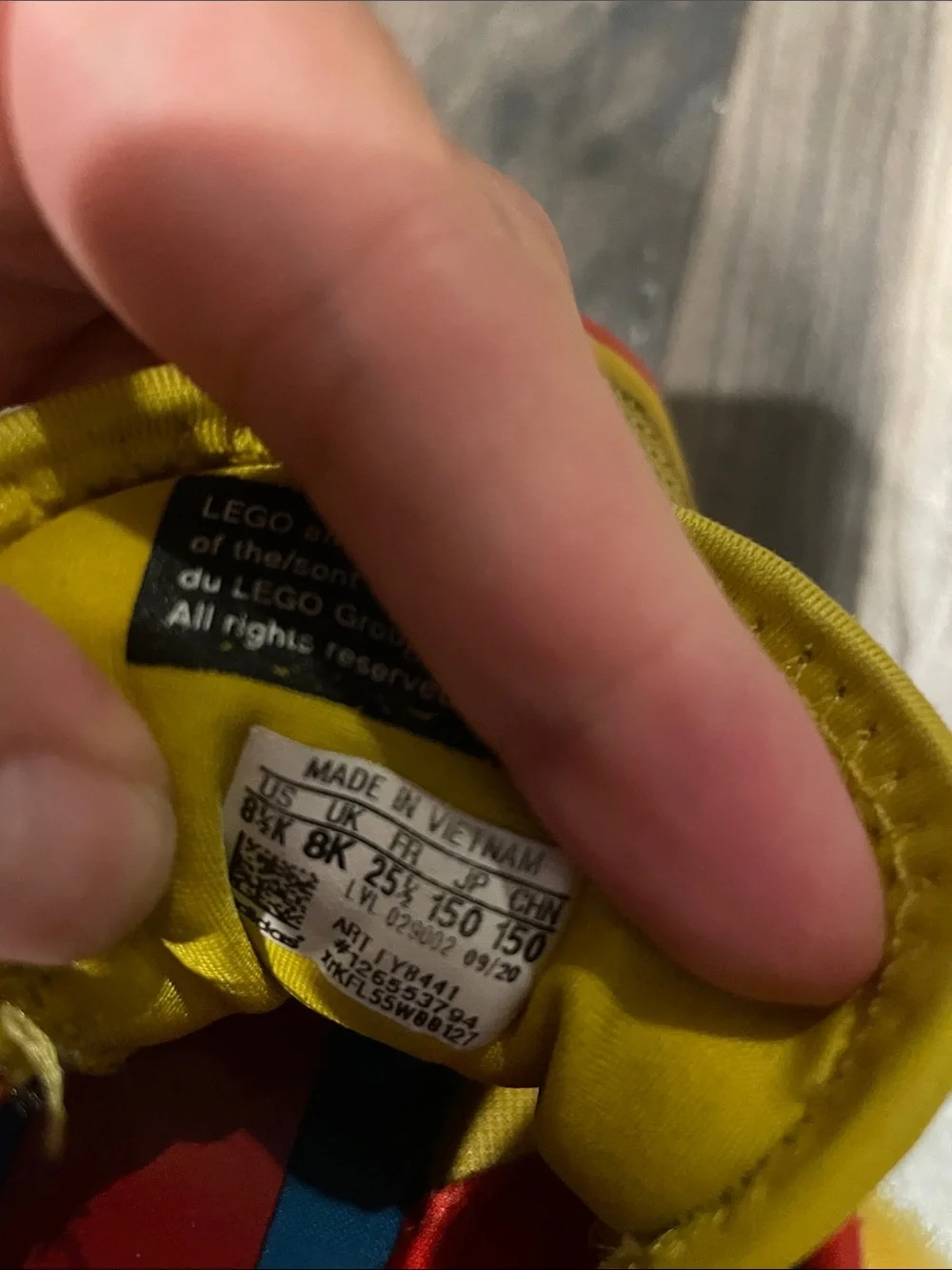 adidas Kids Yellow, Blue & Red Velcro Sneakers